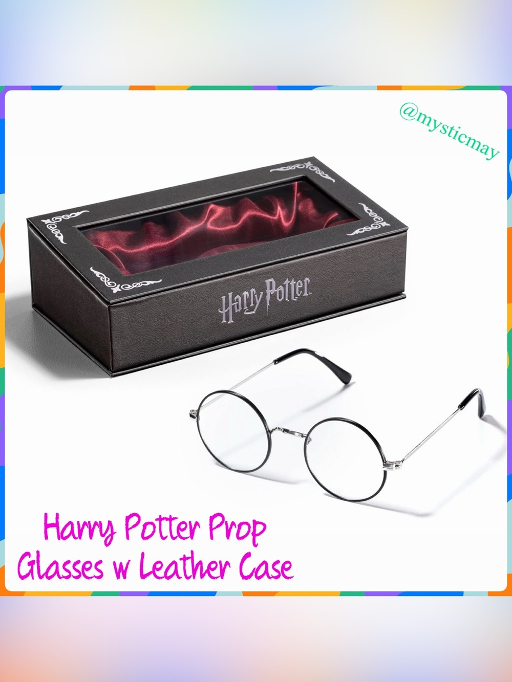 HARRY POTTER GLASSES Licensed Prop Replica Leather Display Box NOBLE COLLECTION
